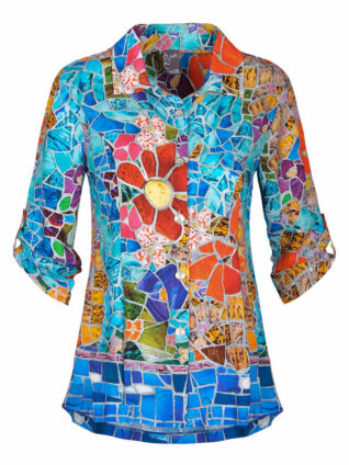 Dolcezza Blouse "Floral Landscape" (22635)