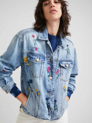 Desigual Floral Denim Jacket "San Diego"