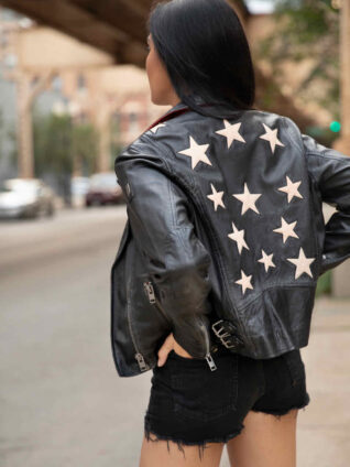 Mauritius Leather Jacket "Christy RF" (Vintage Black)