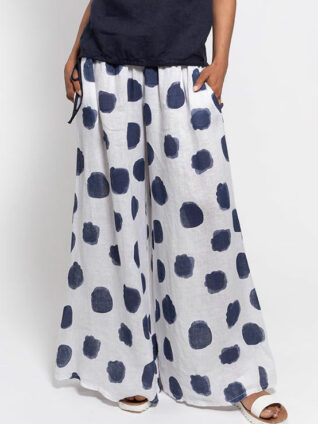 M Made in Italy Linen Pants 11/30343Q (2 colours)