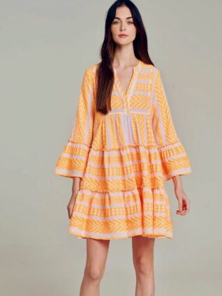 Devotion "Ella Short Dress" (Orange-Lime/White 022.319.2G)