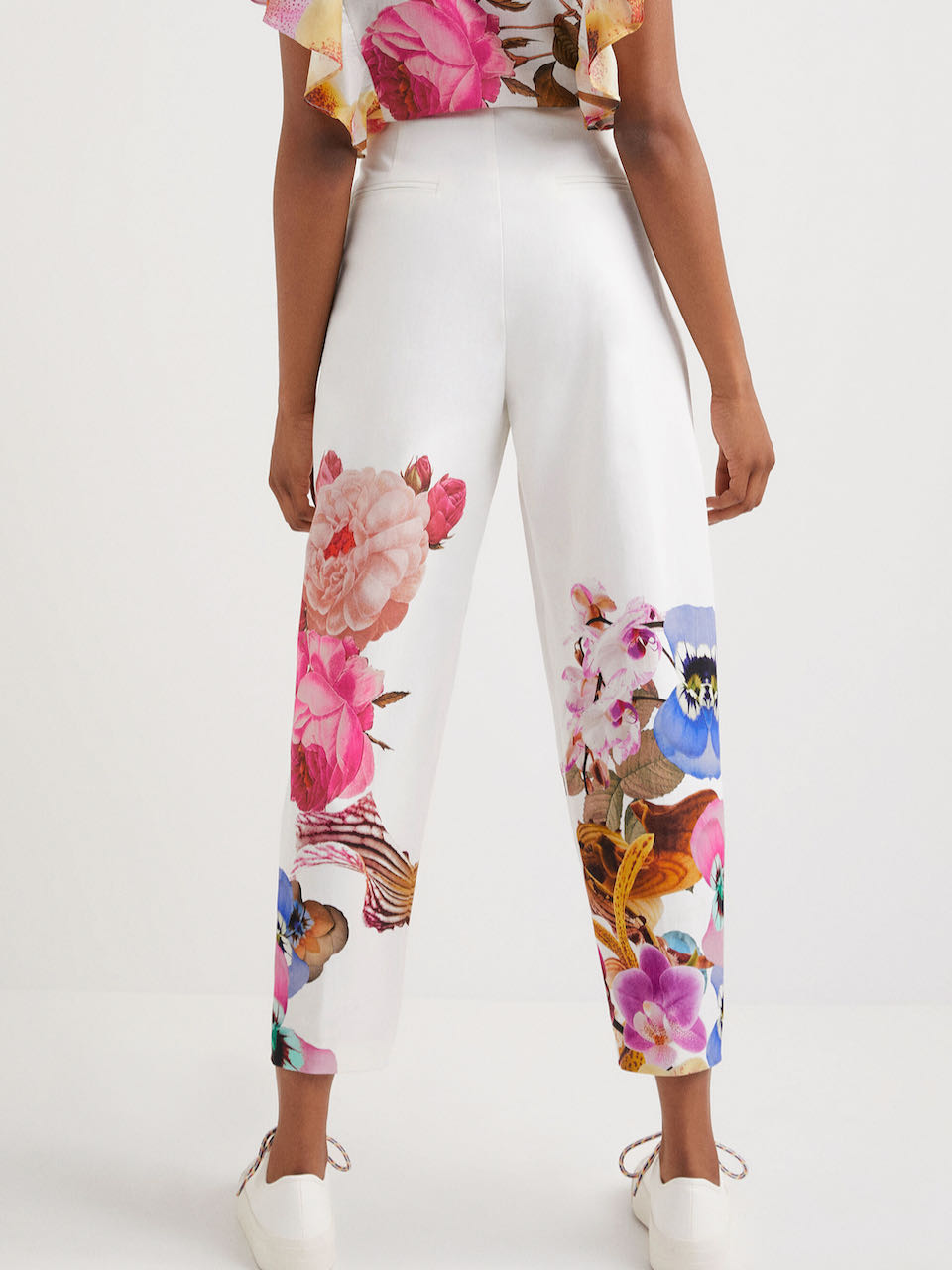 Bliv såret eksplodere Shaded DESIGUAL M. Christian Lacroix Floral Baggy Trousers