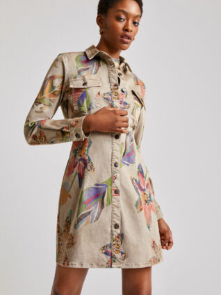 Desigual Camoflower Shirt Dress "Budapest"