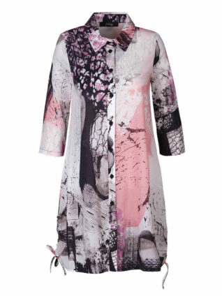 EverSassy by Dolcezza Shirt Dress "Tickled Pink" 62552