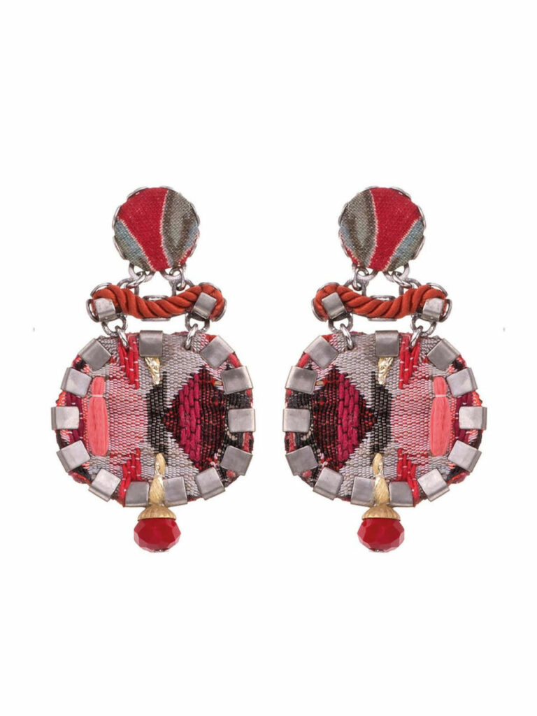 Ayala Bar Small Red Earrings CIGAR The Hip Collection H1691