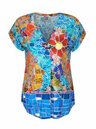 Dolcezza Top "Floral Landscape" (22633)