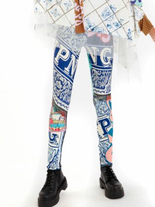 IPNG Embellished Leggings "Ocean Washed Tiles"