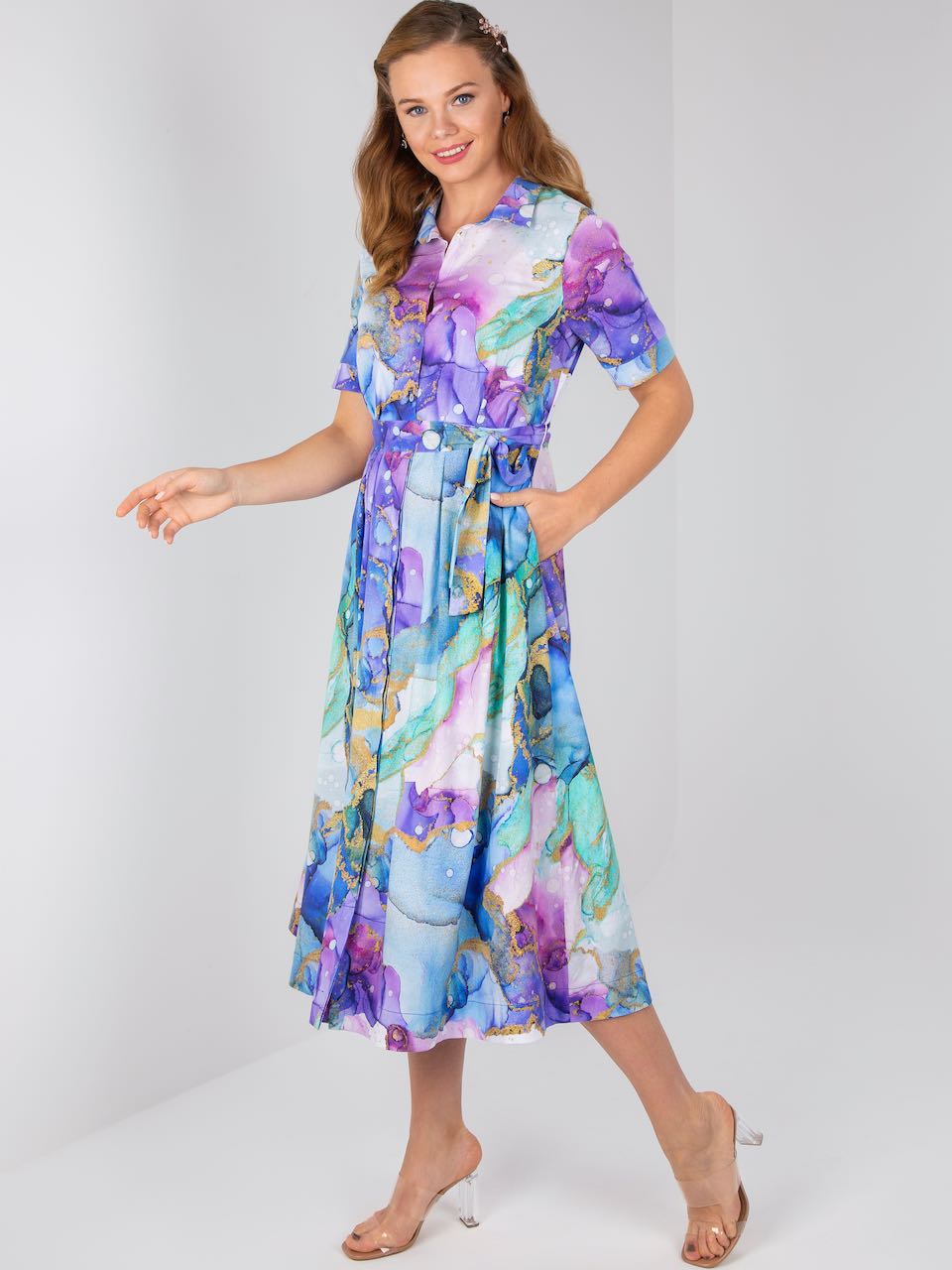 Simply Art by DOLCEZZA Dress Midi Moody mermaid Bubble