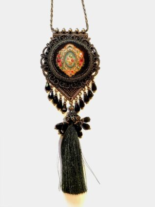 Michal Negrin Bohemian Necklace 17628-4 (Black)