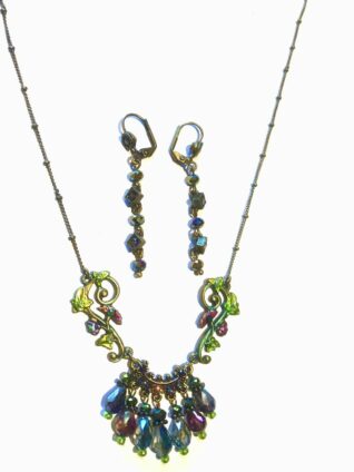 Michal Negrin Multi-Colour Necklace & Earrings Set (17662, 17379)