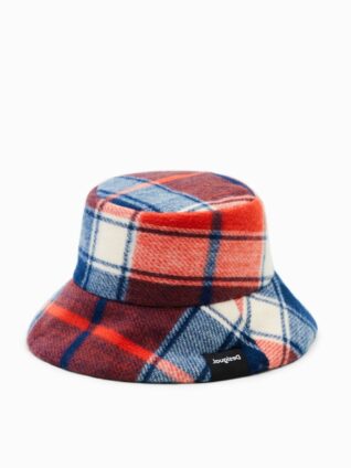 Desigual Reversible Hat "Red Check"