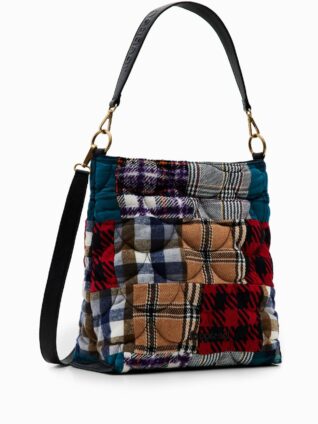 Desigual Large Tartan Bag "Samba Butan" (2-in-1)