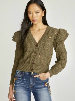 Driftwood Sweater "Molly" Olive (DW-W41410A)