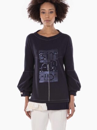 Elisa Cavaletti Sweatshirt with Sequins (EJW225519900)
