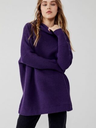 Free People "Ottoman Slouchy Tunic" (Gothic Grape)