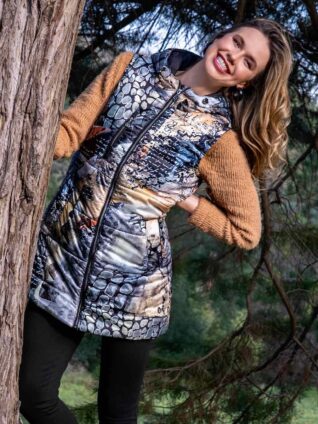 Dolcezza Long Puffer Vest "Postal" (72824)