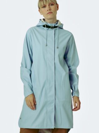 Ilse Jacobsen RAIN COAT RAIN71 Light Green Blue A-Line