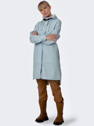 Ilse Jacobsen RAIN COAT RAIN71 Light Green Blue A-Line