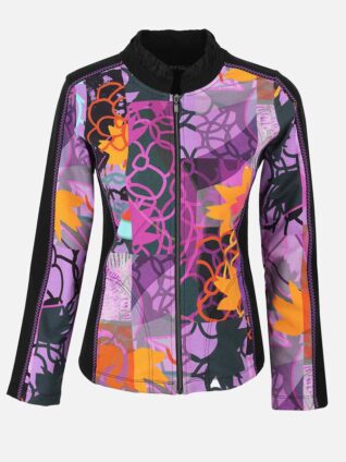 Dolcezza Zip Jacket "Digital Geometry Mauve" (72626)