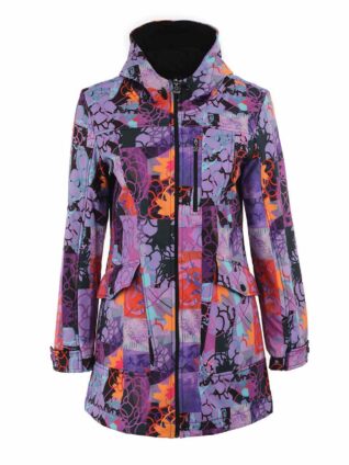 Dolcezza Coat "Digital Geometry Mauve" (72852)