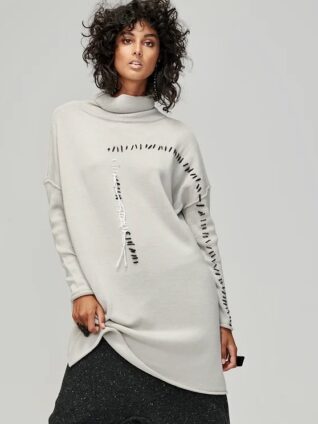 Banana Blue Merino Wool "Big Pocket Jumper" (200289S2)