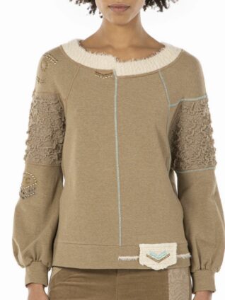 Elisa Cavaletti Embellished Sweatshirt (EJW225515400)