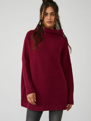 Free People "Ottoman Slouchy Tunic" (Pomegranate Wine)
