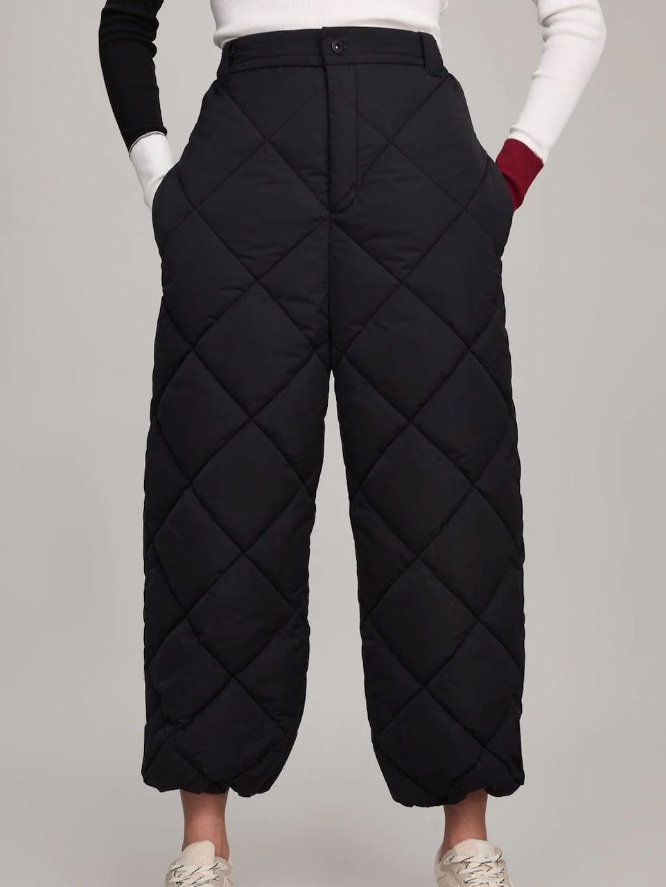 Quilted Pants, Black