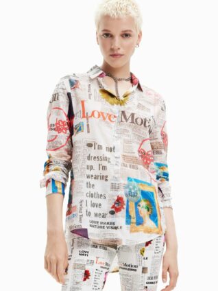 Desigual Shirt "Newspaper" (23SWCW24)