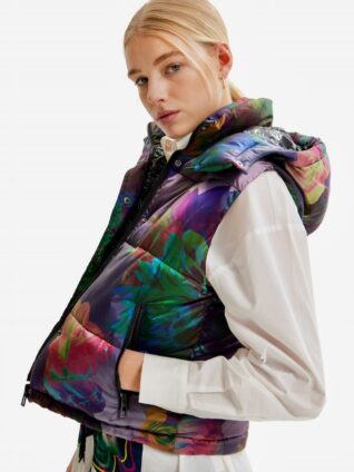 Desigual Floral Padded Vest "Garden"