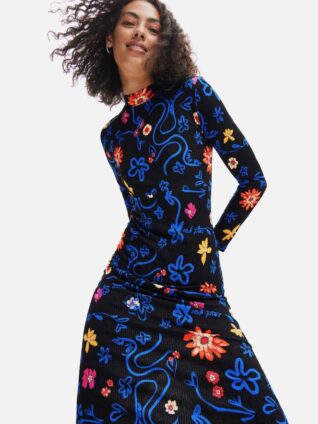 Desigual Floral Midi Dress "Lila"