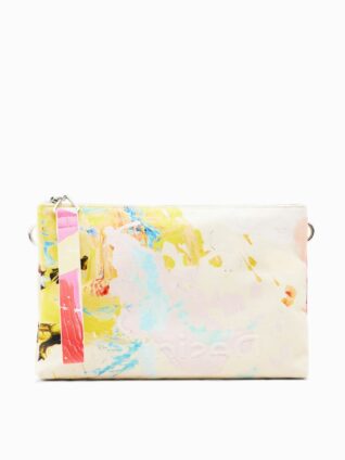DESIGUAL Midsize Panting Crossbody Bag Pink Morro