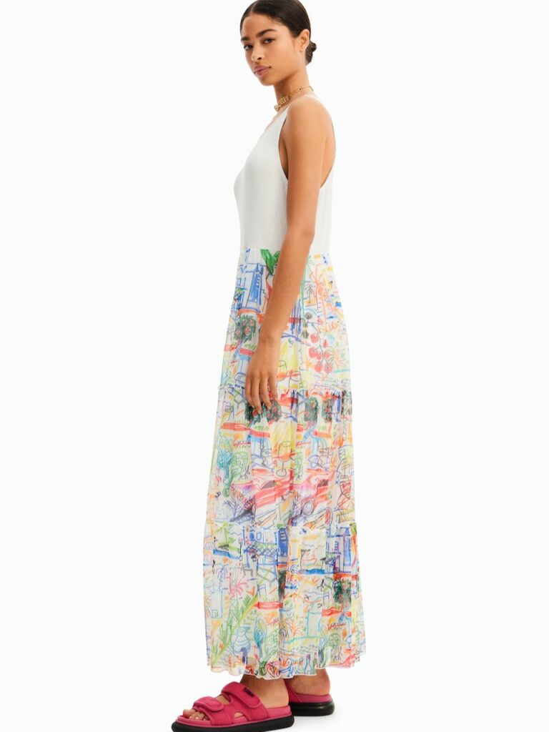 T-shirt Desigual Melina - Taille S Neuve Avec étiquette - Coupe Ample, Motif Anges Espagnol