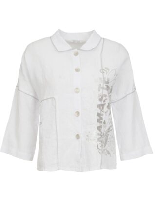 Dolcezza Linen Blouse "Namaste" (23122)