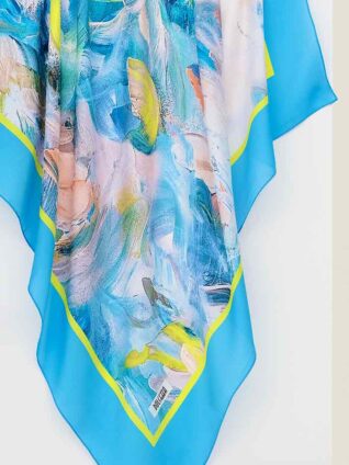 Dolcezza Silk Scarf "Bath of Nature" (23922)