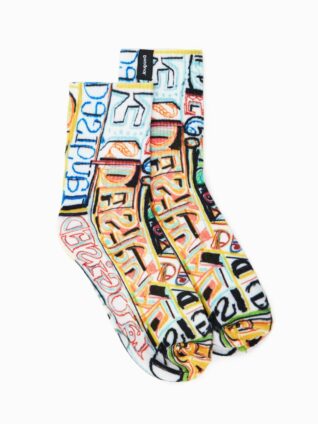 Desigual Arty Logo Socks "Mariscal"