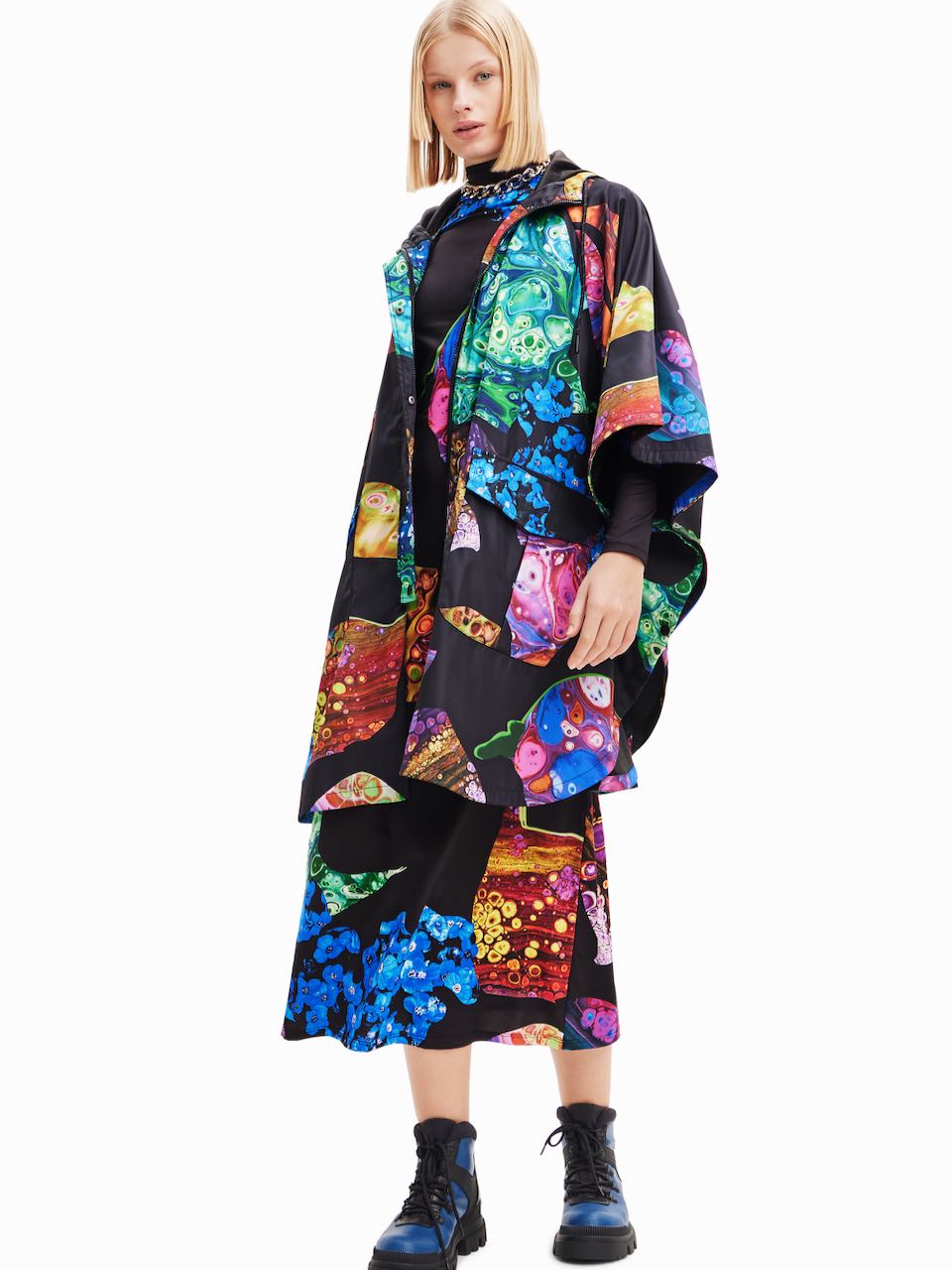DESIGUAL M. Christian Lacroix hooded raincoat