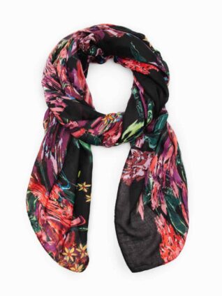 Desigual Scarf "Flores Liquid"