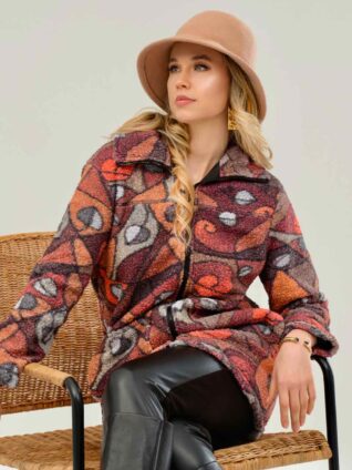 Dolcezza Sherpa Coat "Albero Della Vita" (73883)