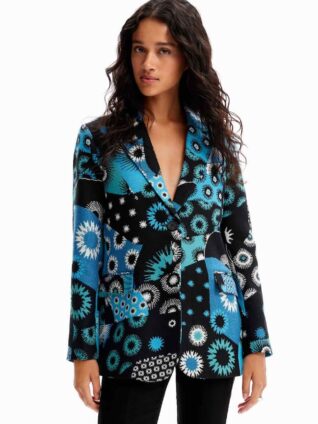 Desigual Jacquard Patchwork Blazer "Sissy"