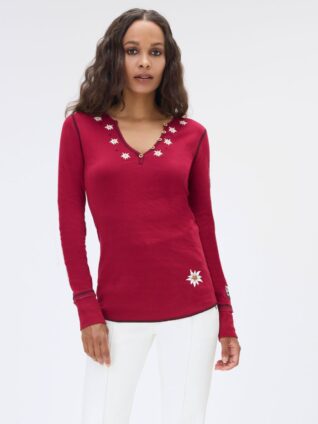 Alp N Rock "Edelweiss Henley" (Red)