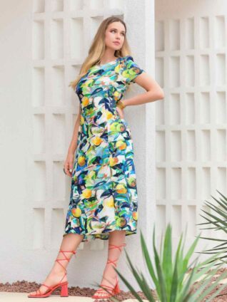 Dolcezza Midi Dress "Orangerie" (24649)