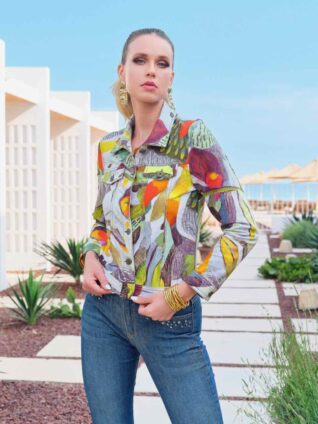Dolcezza Knit Jacket "Botanica" (24699)