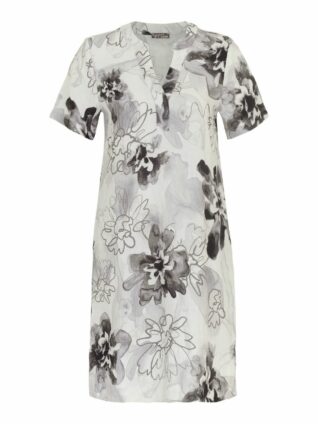 Dolcezza Linen Dress "Blue Gossamer Garden" (24775)