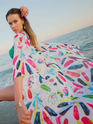 Dolcezza Beach Cardigan "Tropical Trace" (24807)