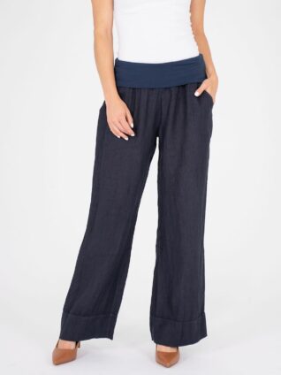 M Made in Italy Linen Pants 11/9320 (many colours)