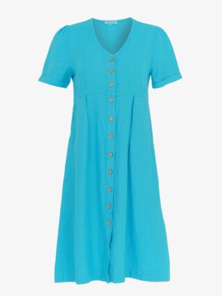 Dolcezza Linen Dress 24259 (Aqua)