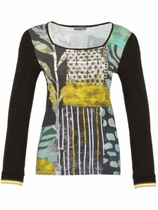 Dolcezza Embellished Top "Mono Leaf" (74620)