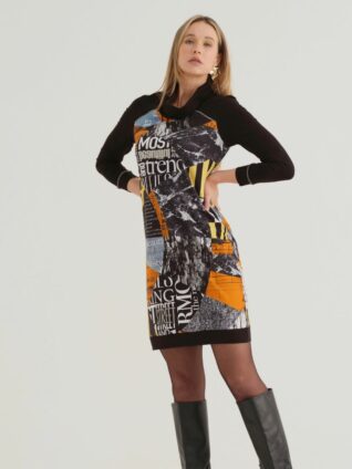 Dolcezza Dress "Newspaper" (74666)