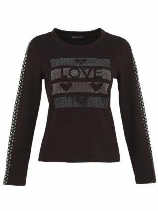 Dolcezza Knit Pullover "Black with a Twist" (74170)